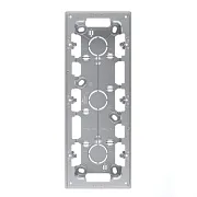 Коробка монтажная Simon 24 Harmonie трехместная накладная алюминий (2400753-033) Коробка монтажная Simon 24 Harmonie трехместная накладная алюминий (2400753-033)