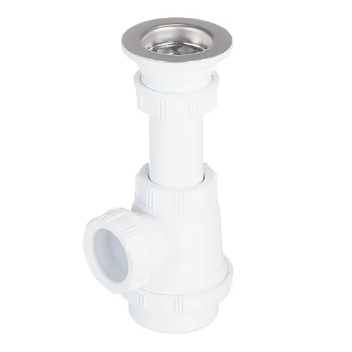 Сифон для раковины и биде Wirquin Pro 1 1/4х32 мм c выпуском d63 мм (30975059) Сифон для раковины и биде Wirquin Pro 1 1/4х32 мм c выпуском d63 мм (30975059)