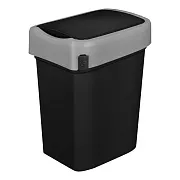 Контейнер для мусора Econova Smart Bin с крышкой 25 л полипропилен черный Контейнер для мусора Econova Smart Bin с крышкой 25 л полипропилен черный