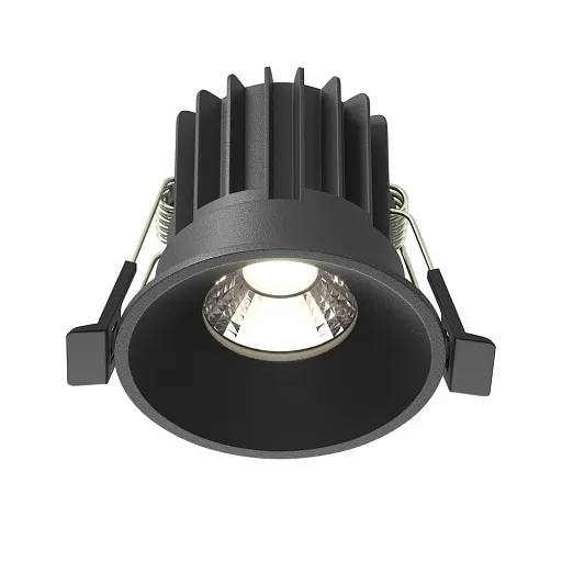 Светильник встраиваемый светодиодный черный 7 Вт 4000К IP20 Maytoni Round (DL058-7W4K-B)