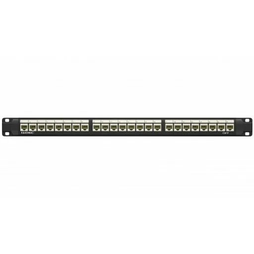 Патч-панель неэкранированная DKC 1U 19 дюйм RJ45 CAT6 24 модуля (RN6PPU24) Патч-панель неэкранированная DKC 1U 19 дюйм RJ45 CAT6 24 модуля (RN6PPU24)