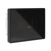 Щит распределительный встраиваемый DKC Frame ЩРВ-П пластиковый IP40 224х181х100 мм 8 модулей черная дверь (F08B1BDDIY)