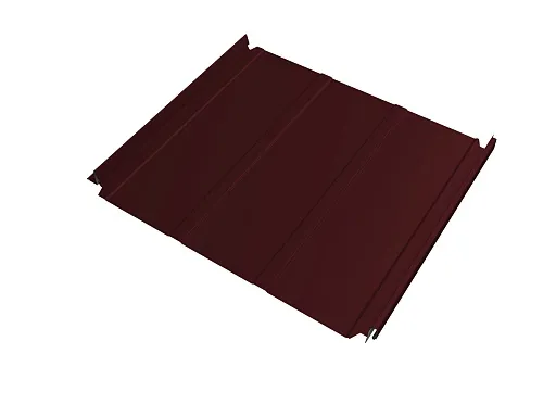 Кликфальц 0,5 мм Grand Line Double Pro Line с пленкой на замках красное вино RAL 3005 satin