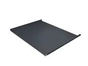 Фальц двойной стоячий 0,5 мм Grand Line с пленкой на замках графитово-серый RAL 7024 satin
