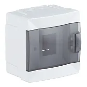 Щит распределительный навесной Makel ЩРН-П-4 пластиковый IP40 136х140х94 мм 4 модуля белый (63104)