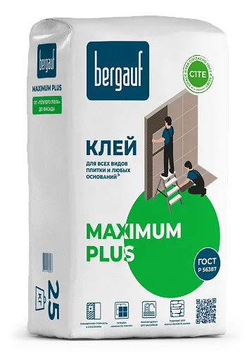 Клей для плитки Bergauf Maximum plus 25 кг