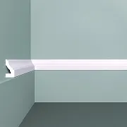 Молдинг из экополимера ударопрочный 30х15х2000 мм под покраску Bello Deco XPS M 22 белый