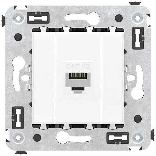 Розетка компьютерная DKC Avanti встраиваемая белая RJ45 (9549964)