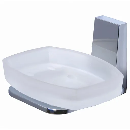 Мыльница для ванной WasserKraft Lopau K-6000 с держателем стекло/металл хром (K-6029) Мыльница для ванной WasserKraft Lopau K-6000 с держателем стекло/металл хром (K-6029)