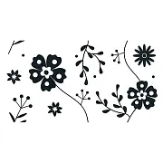 Плитка облицовочная Lavelly Skandi Flowers белая 400х200х8 мм (15 шт.=1,2 кв.м)