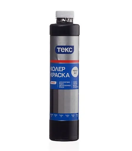 Колер краска Текс Профи черная №11 0,75 л Колер краска Текс Профи черная №11 0,75 л