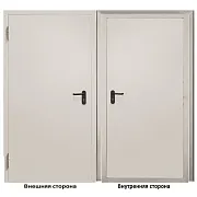 Дверь противопожарная Промет ДП-EIS-60 глухая левая серый RAL 7035 850х2050 мм