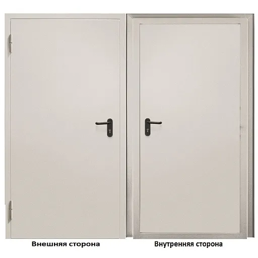 Дверь противопожарная Промет ДП-EIS-60 глухая левая серый RAL 7035 850х2050 мм