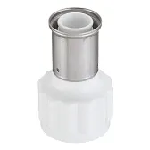Муфта Henco (18PKW-3207) 32(пресс) х 1 1/4 ВР(г) белая PVDF Муфта Henco (18PKW-3207) 32(пресс) х 1 1/4 ВР(г) белая PVDF
