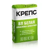 Шпаклевка цементная Крепс ВЛ белая 20 кг Шпаклевка цементная Крепс ВЛ белая 20 кг