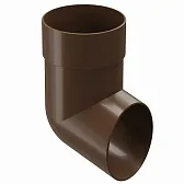 Колено стока пластиковое d80 мм Docke Standard светло-коричневое RAL 8017 Колено стока пластиковое d80 мм Docke Standard светло-коричневое RAL 8017