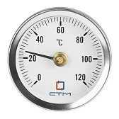 Термометр накладной СТМ d63 мм с пружиной 90°С (CTTND63) Термометр накладной СТМ d63 мм с пружиной 90°С (CTTND63)