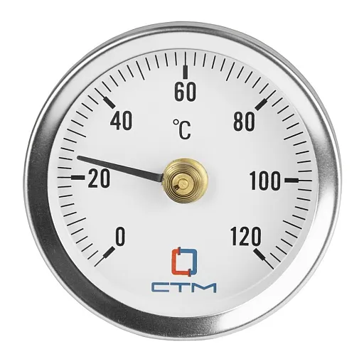 Термометр накладной СТМ d63 мм с пружиной 90°С (CTTND63) Термометр накладной СТМ d63 мм с пружиной 90°С (CTTND63)