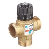 Клапан термостатический Stout подмешивающий 1 НР(ш) для отопления и ГВС 35-60 °С KVs 1,6 (SVM-0120-166025) Клапан термостатический Stout подмешивающий 1 НР(ш) для отопления и ГВС 35-60 °С KVs 1,6 (SVM-0120-166025)