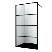 Душевая перегородка Walk in WasserKraft Glan черная 120х200 см стекло прозрачное 8 мм (66W40) Душевая перегородка Walk in WasserKraft Glan черная 120х200 см стекло прозрачное 8 мм (66W40)