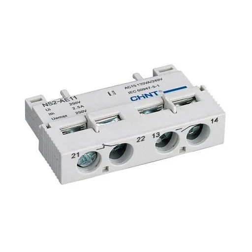 Контакт дополнительный Chint NS2 220-250 В поперечный (495968) Контакт дополнительный Chint NS2 220-250 В поперечный (495968)
