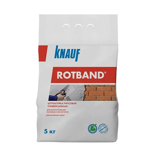Штукатурка гипсовая Knauf Ротбанд 5 кг Штукатурка гипсовая Knauf Ротбанд 5 кг