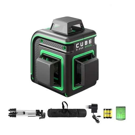Уровень лазерный Ada Cube 3-360 Green Professional Edition со штативом (А00573) Уровень лазерный Ada Cube 3-360 Green Professional Edition со штативом (А00573)