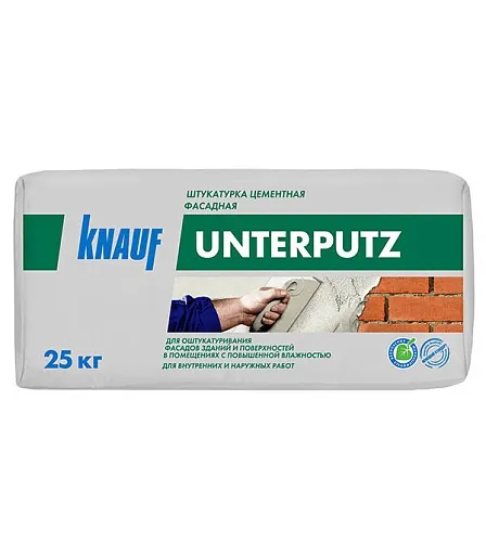 Штукатурка цементная Knauf Унтерпутц 25 кг Штукатурка цементная Knauf Унтерпутц 25 кг