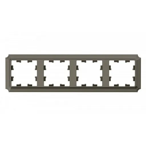 Рамка Systeme Electric AtlasDesign Antique четырехместная шампань (ATN100504)