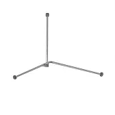 Карниз для ванной WasserKraft 90х90 см сборный Г-образный алюминий хром (SC-469090)