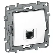 Розетка компьютерная IEK Etika встраиваемая белая RJ45 (6722411)