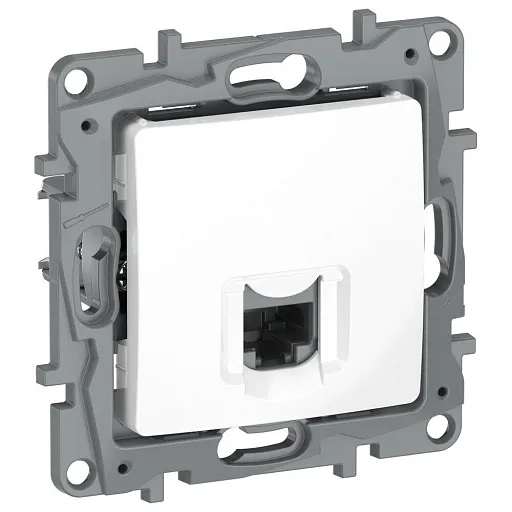 Розетка компьютерная IEK Etika встраиваемая белая RJ45 (6722411) Розетка компьютерная IEK Etika встраиваемая белая RJ45 (6722411)