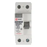 УЗО EKF Basic ВДТ-40 40А 1P+N тип AC 30 мА 4,5 кА (elcb-2-40-30e-sim) УЗО EKF Basic ВДТ-40 40А 1P+N тип AC 30 мА 4,5 кА (elcb-2-40-30e-sim)