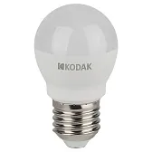 Лампа светодиодная Kodak E27 6500К 11 Вт 990 Лм 170-265 В шар P45 матовая Лампа светодиодная Kodak E27 6500К 11 Вт 990 Лм 170-265 В шар P45 матовая