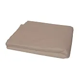 Простыня на резинке по углам 160х200х25 см тенсель бежевая Mona Liza Beige
