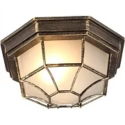 Светильник садово-парковый потолочный Arte Lamp Pegasus черно-золотой E27 60 Вт IP44 (A3121PF-1BN) Светильник садово-парковый потолочный Arte Lamp Pegasus черно-золотой E27 60 Вт IP44 (A3121PF-1BN)