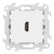 Розетка HDMI Simon 24 Harmonie встраиваемая белая (2411094-030)