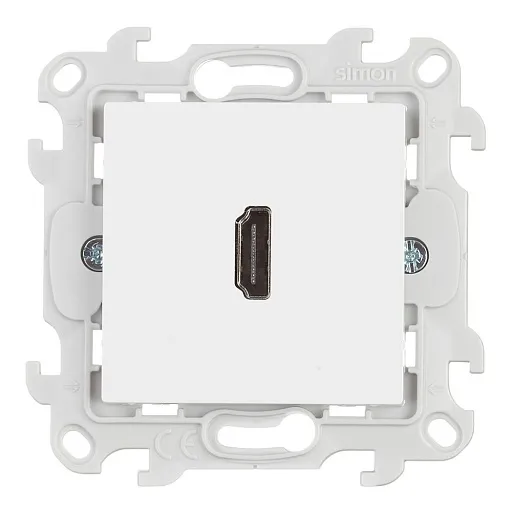 Розетка HDMI Simon 24 Harmonie встраиваемая белая (2411094-030)