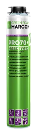 Пена монтажная MARCON PRO 70+ GREEN FOAM профессиональная всесезонная 750 мл Пена монтажная MARCON PRO 70+ GREEN FOAM профессиональная всесезонная 750 мл