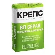 Шпаклевка цементная Крепс ВЛ серая 20 кг