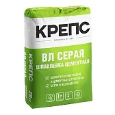 Шпаклевка цементная Крепс ВЛ серая 20 кг Шпаклевка цементная Крепс ВЛ серая 20 кг