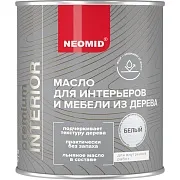 Масло Neomid Interior для дерева белое шелковисто-матовое 0,75 л Масло Neomid Interior для дерева белое шелковисто-матовое 0,75 л