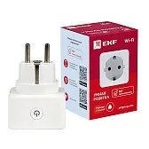 Умная розетка EKF Connect (RCS-1-WF) белая с заземлением Умная розетка EKF Connect (RCS-1-WF) белая с заземлением