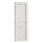 Металлопластиковая дверь VEKA 2050х800 мм алюминиевый порог белая правая глухая Металлопластиковая дверь VEKA 2050х800 мм алюминиевый порог белая правая глухая