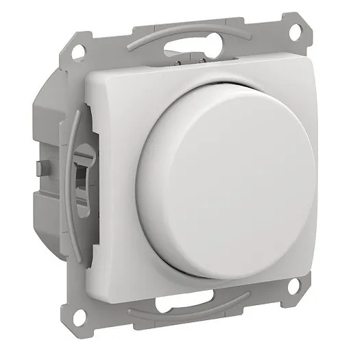 Диммер Systeme Electric Glossa встраиваемый белый поворотно-нажимной (GSL000123)