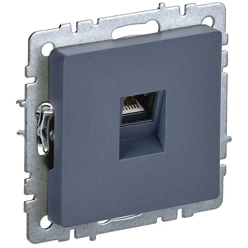 Розетка компьюторная IEK Brite встраиваемая маренго RJ45 (BR-K10-1-K35) Розетка компьюторная IEK Brite встраиваемая маренго RJ45 (BR-K10-1-K35)