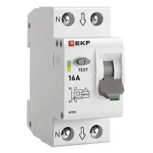 Устройство защиты от дугового пробоя EKF PROxima 16-pro 2P 16А 230 В на DIN-рейку (afdd-2-16-pro)