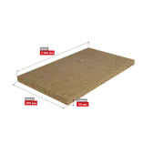 Размеры плиты утеплителя Роквул Каркас Баттс 50x600x1000 мм 7,2 кв. м