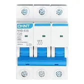 Автоматический выключатель модульный Chint NXB-63S 3P 20А тип C 4,5 кА 400 В (296828 Chint) Автоматический выключатель модульный Chint NXB-63S 3P 20А тип C 4,5 кА 400 В (296828 Chint)