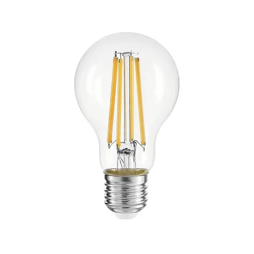 Лампа светодиодная филаментная Gauss Filament E27 2700К 15 Вт 1400 Лм 185-265 В груша A60 прозрачная Лампа светодиодная филаментная Gauss Filament E27 2700К 15 Вт 1400 Лм 185-265 В груша A60 прозрачная
